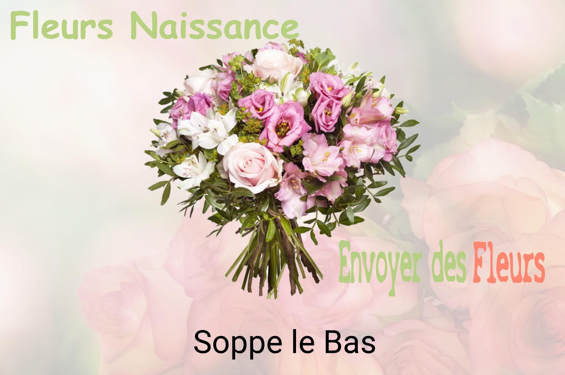 Bouquet de fleurs de naissance livré à Soppe-le-Bas